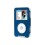 iSkin eVo4 Duo Electra - Case for digital player - silicone, VISOR - blue - iPod classic 80GB, iPod classic 120GB